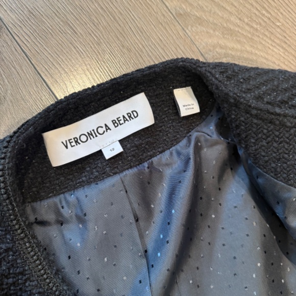 Veronica beard lars tailored tweed jacket US12 - Picture 8 of 9